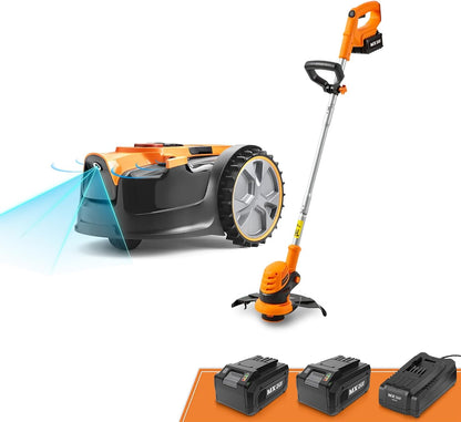 LawnMaster OcuMow™ 24V kabelloser Roboter-Rasenmäher & Trimmerf