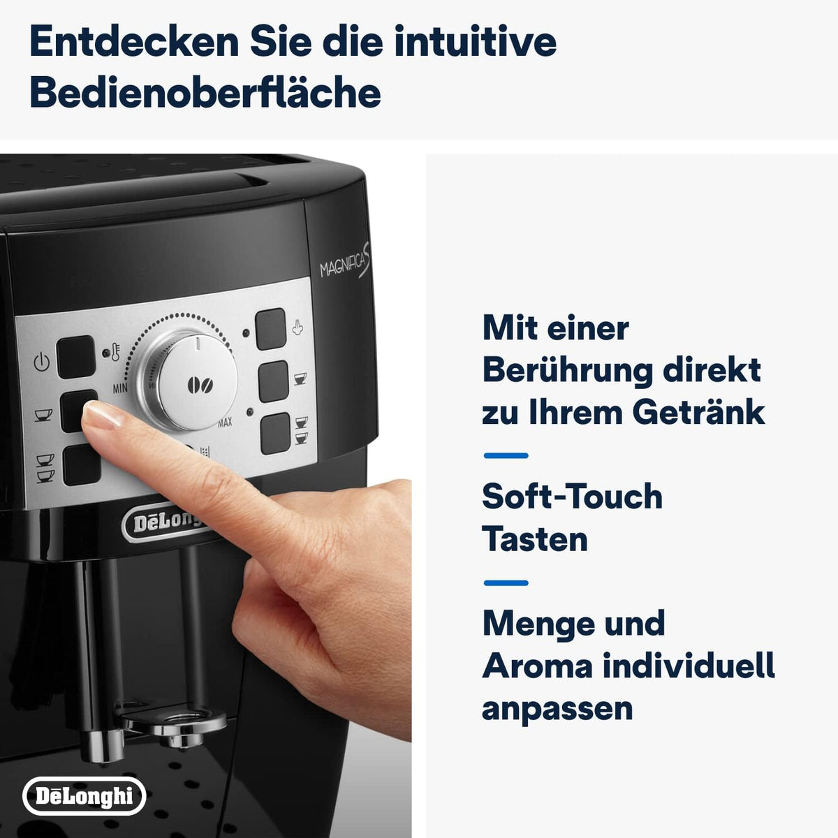 De'Longhi Magnifica S ECAM 22.110.B: Voller Kaffeegenuss auf Knopfdruck mit Milchschaum-Düsed