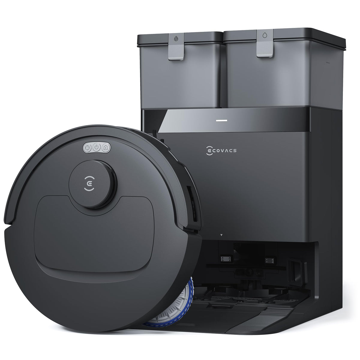 ECOVACS Deebot T30S Pro Robot Vacuum Cleaner with Wiping Function, 11,000 Pa, ZeroTangle Technology, 70°C Hot Water Wiping When Washing, TruEdge™ Edge Wiping, 6,400 mAh Battery, AI Obstacle Avoidance