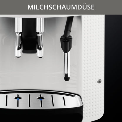 Krups Arabica Picto Kaffeevollautomat: Milchdüse, 2-Tassen, Drehregler, einfache Reinigung, TÜV-zertifiziert, Weißd