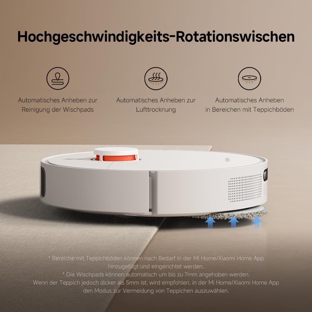 Xiaomi Robot Vacuum X20+ Saugroboter: 6000Pa, Absaugstation, Auto-Trocknung, LDS Navigationd