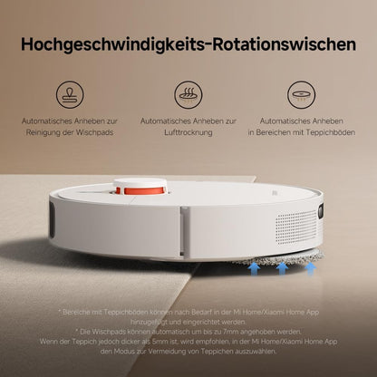 Xiaomi Robot Vacuum X20+ Saugroboter: 6000Pa, Absaugstation, Auto-Trocknung, LDS Navigationd