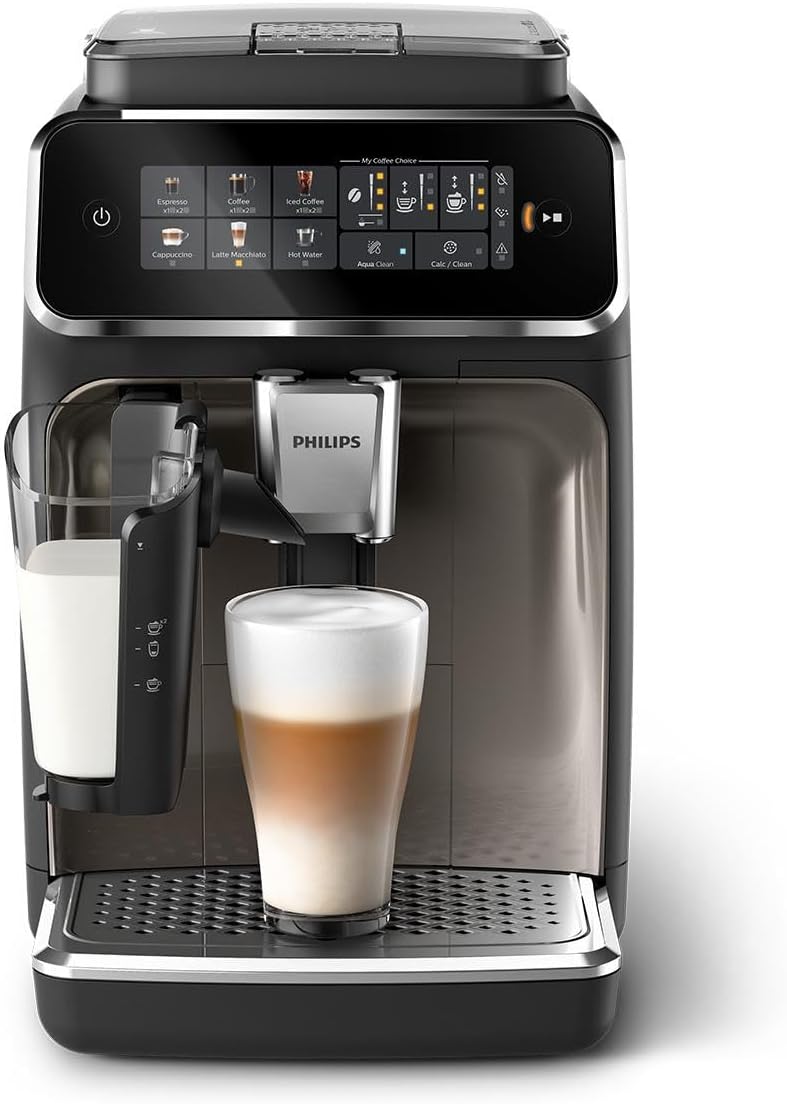 Philips 3300 Kaffeevollautomat LatteGo: Cremiger Milchschaum, Leise, Einfachste Reinigungd