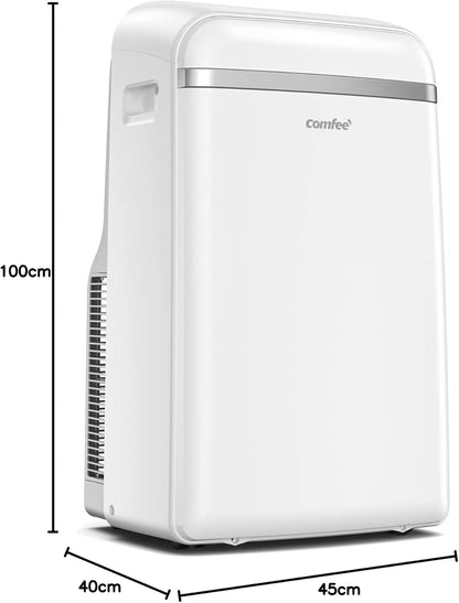 Comfee Mobiles Klimagerät Pro 10000 BTU 3-in-1: Effiziente Raumkühlung, Entfeuchtung, Ventilationd