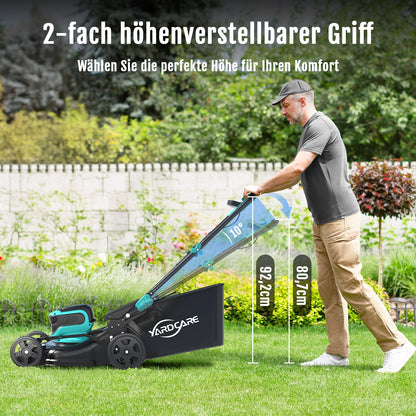 YARDCARE 16" bürstenloser Akku-Rasenmäherf