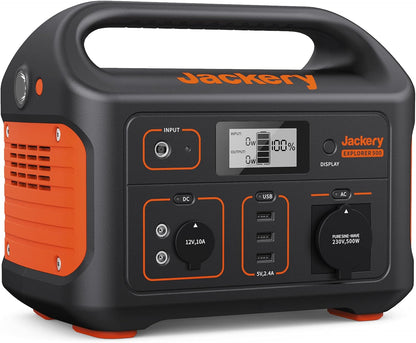 Jackery Explorer 500 Powerstation 518Wh, 500W (1000W Peak), USB & 230Vf