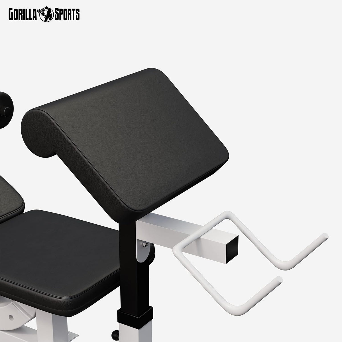Gorilla Sports Hantelbank mit Gewichten, 170 cm Stange und Hantelsetl