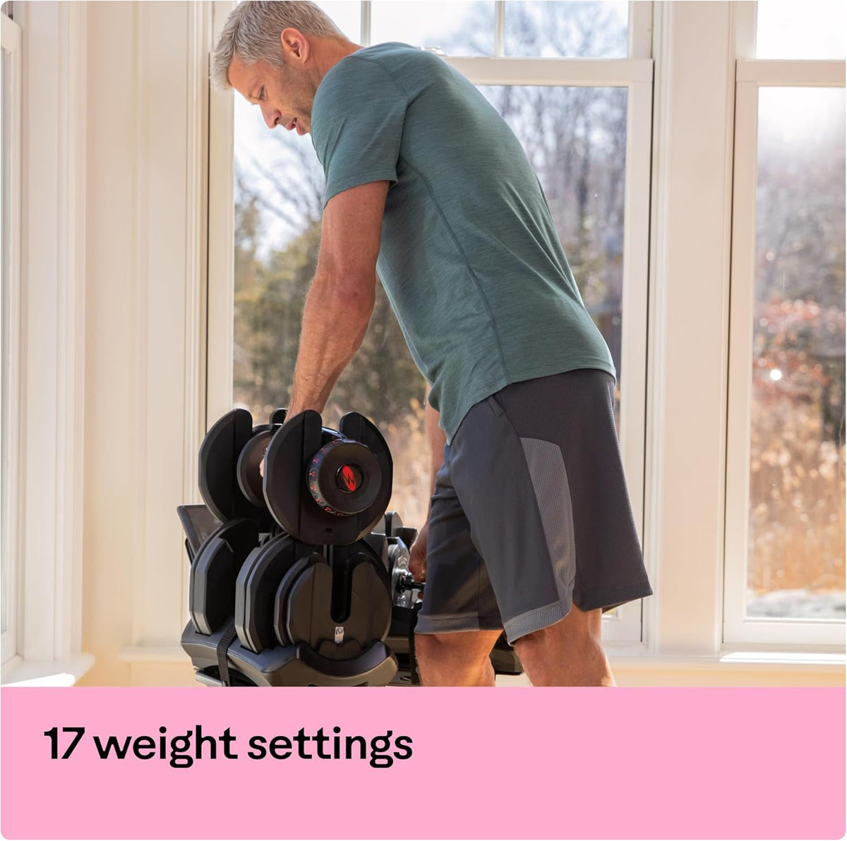 Bowflex SelectTech: Verstellbare Einzelhantel mit Gewichtssysteml