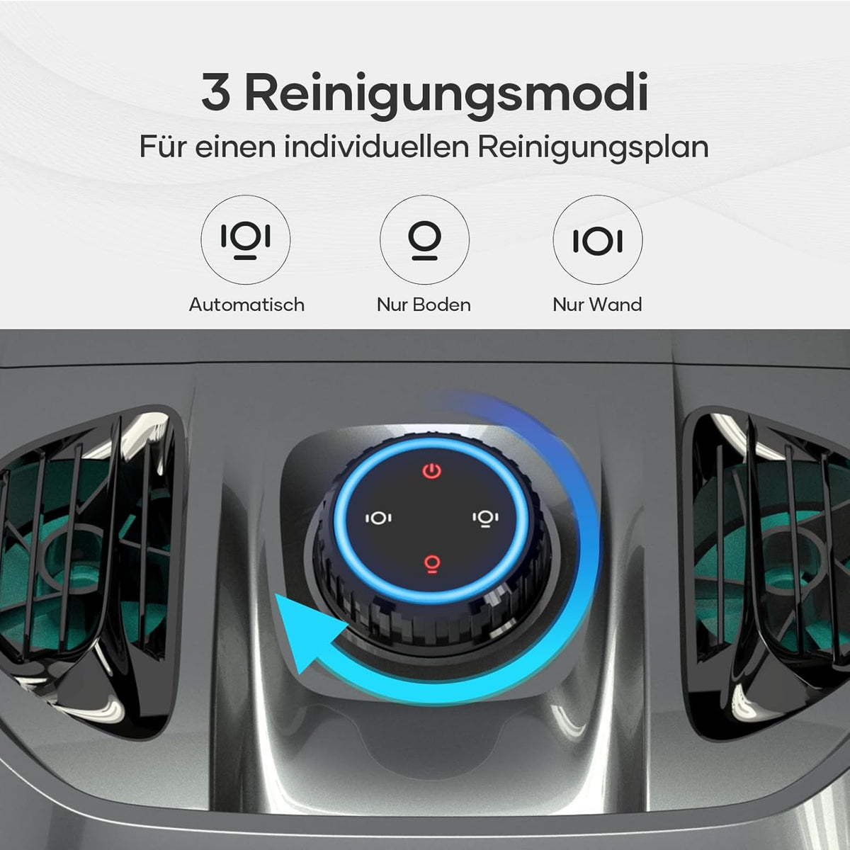 AIPER ZT6002 Poolroboter, Quad-Motor, WavePath, 3 Modi, Kabellos, Boden & Wand, bis 150㎡f