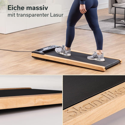 Skandika Nordik Walking Pad: Laufband für Home Fitness & Büro, mit Steigungl