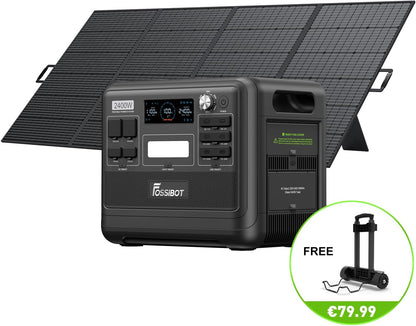 FOSSiBOT F2400 Solargenerator 2048Wh, 400W Solar, 2400W AC, Schnellladungf
