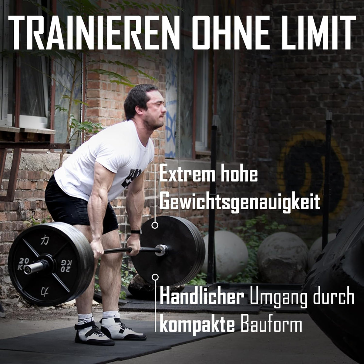 Strength Shop Gusseisen Hantelscheiben: Robuste 50mm Gewichtsscheiben für Langhantell
