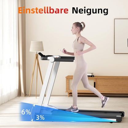 Superun Faltbares Heim-Laufband: Steigung, App & Trainingskursel