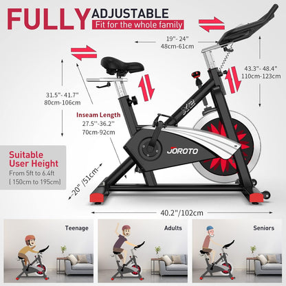 JOROTO X2 Pro: Heimtrainer mit Magnetwiderstand & LCD-Monitorl