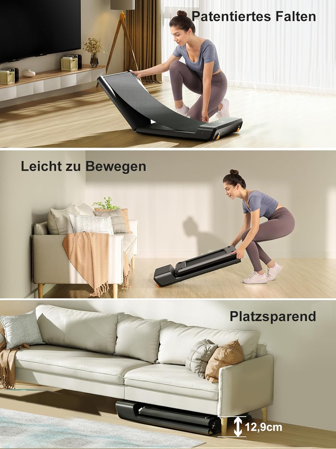 Kingsmith Klappbares Laufband: Für Büro & Zuhause mit LED‑Display & Appl