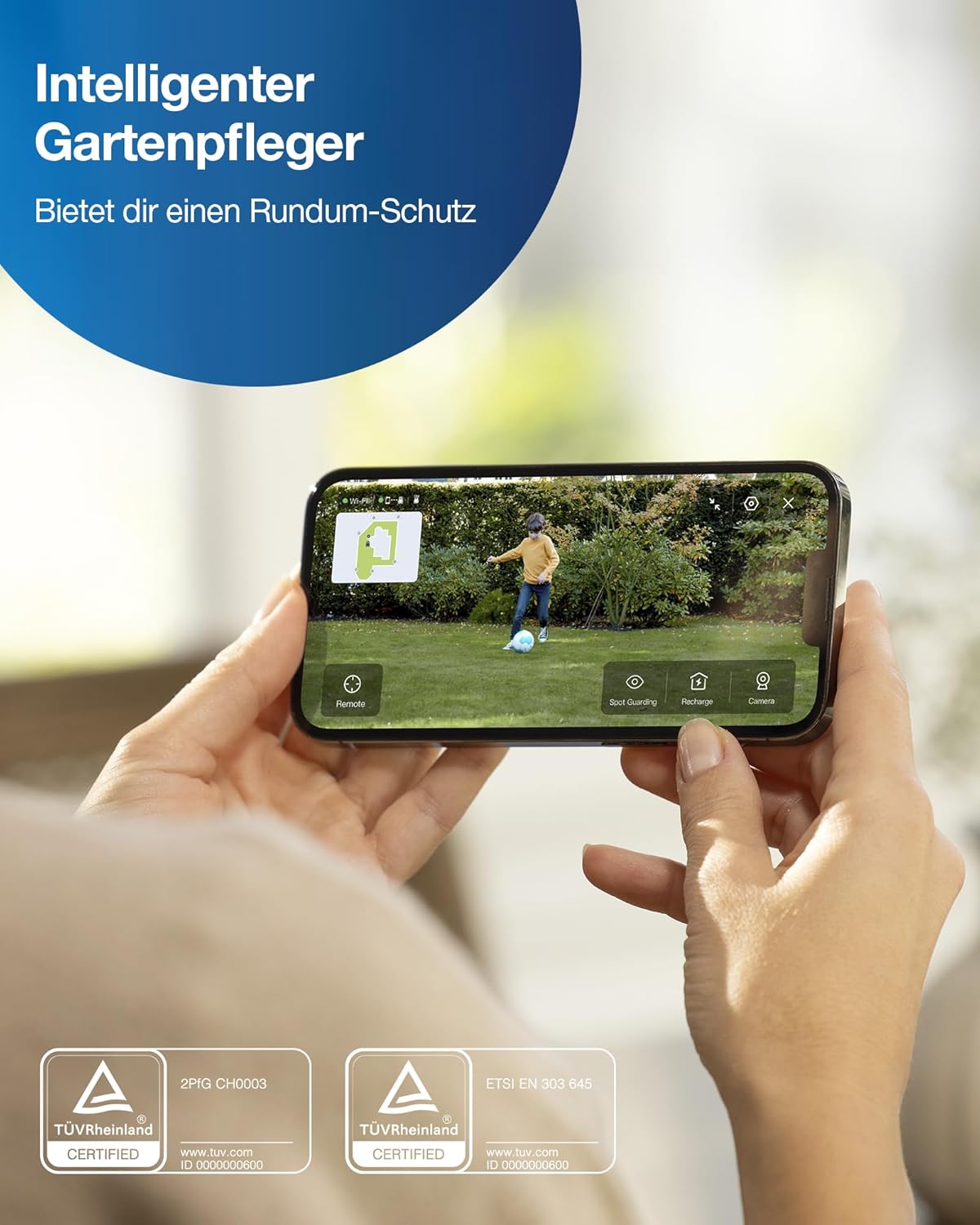 ECOVACS GOAT G1-800 Mähroboter 800 m², ohne Kabel, GPS & Hindernisvermeidungf