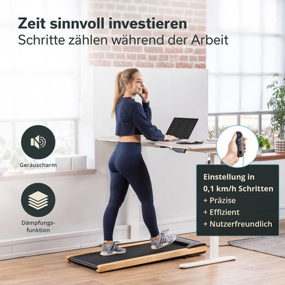 Skandika Nordik Walking Pad: Laufband für Home Fitness & Büro, mit Steigungl