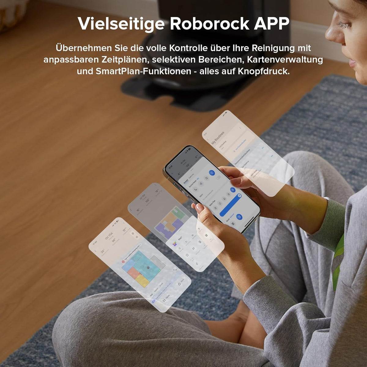 roborock Qrevo Saugroboter: 8000Pa Saugkraft, Hebemopp, All-in-One Dockd