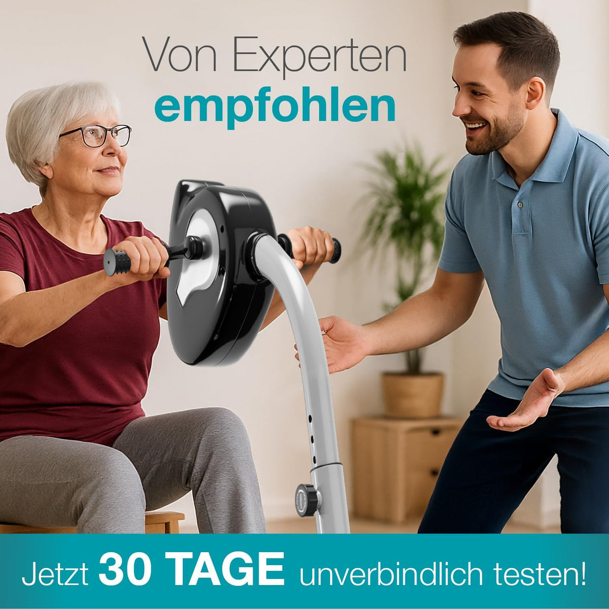maxVitalis 2-in-1: Arm- und Beintrainer mit Motorunterstützungl