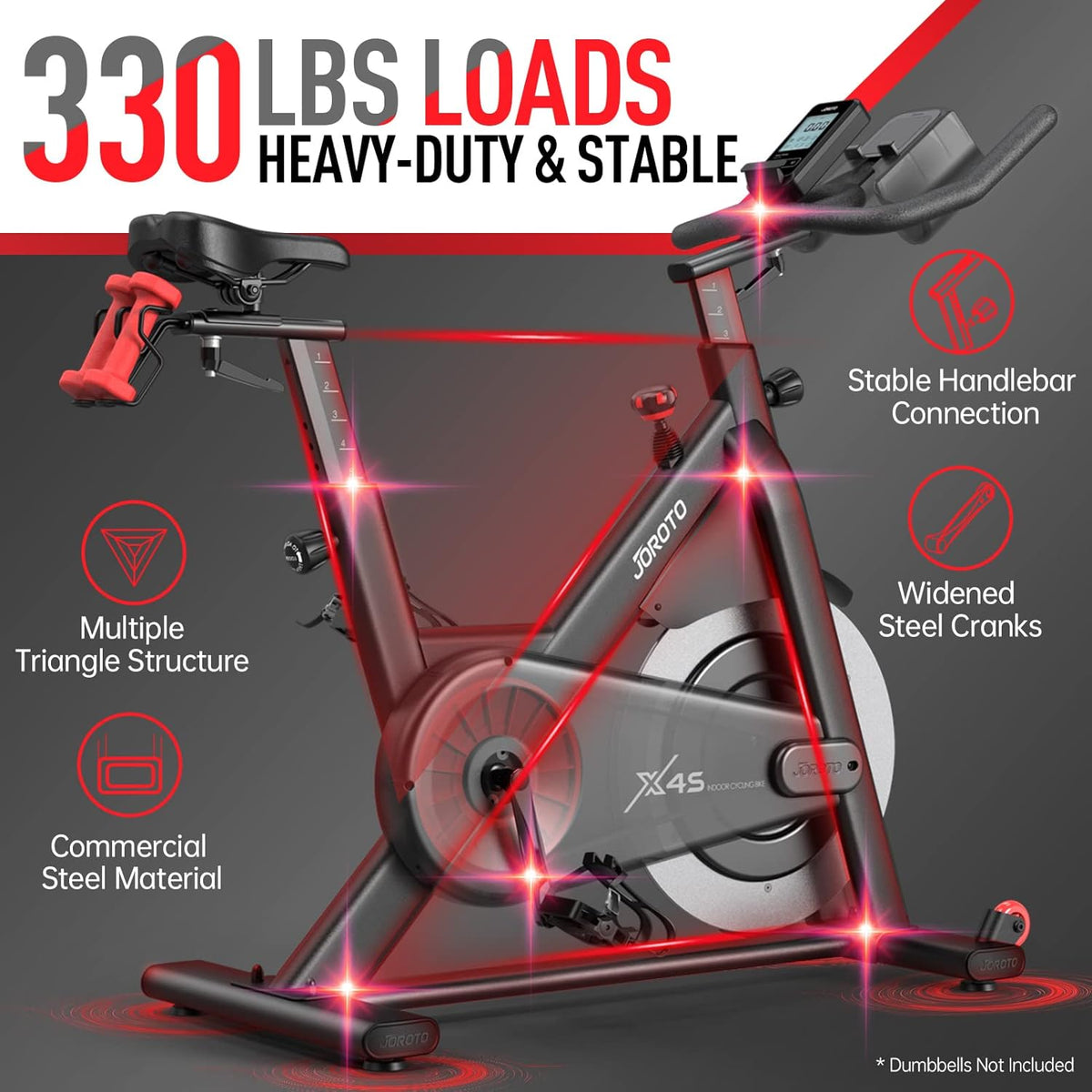 JOROTO X4S: Bluetooth Heimtrainer mit Magnetwiderstandl