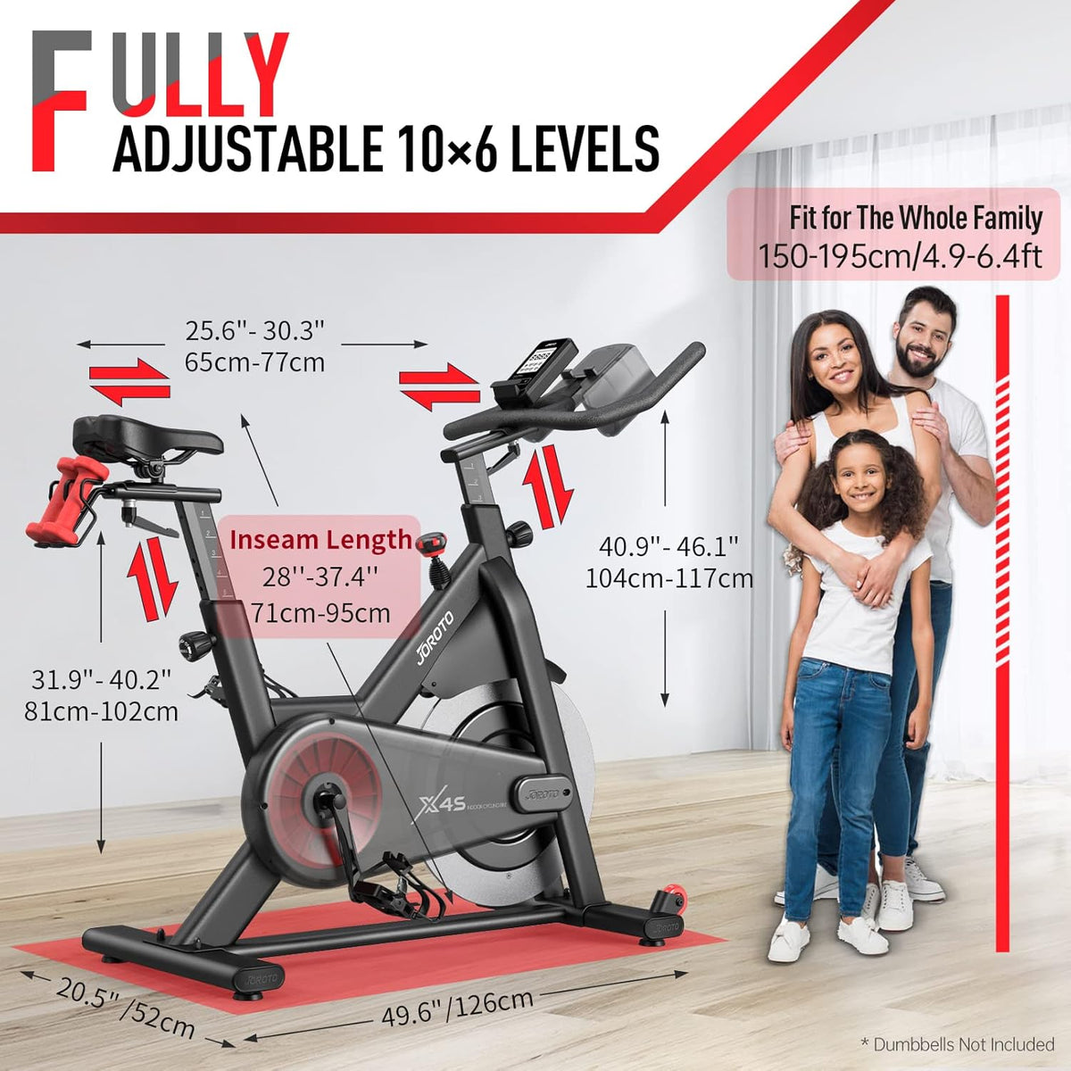 JOROTO X4S: Bluetooth Heimtrainer mit Magnetwiderstandl