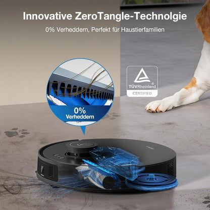 Deebot T30S Pro, 11,000Pa, Heißwasser-Wischung, ZeroTangle, TruEdge™, KI-Navigationf