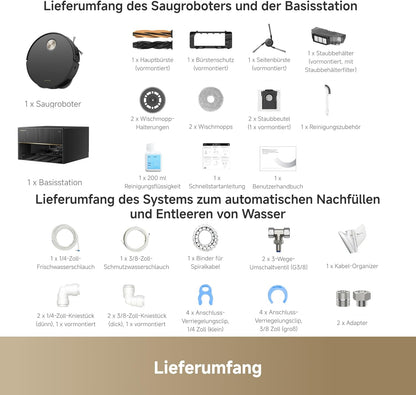 dreame X50 Master Saugroboter: Smart, Leistungsstark, Selbstentleerend, KI-Navigation, 20000 Pad