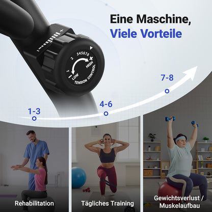 MERACH Liegeergometer: Heimtrainer mit Bluetooth und verstellbarer Rückenlehnel