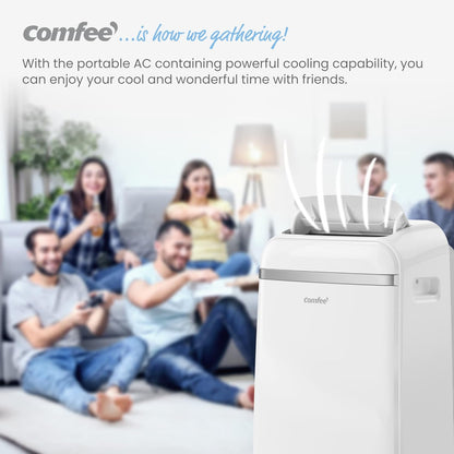 Comfee Mobiles Klimagerät Pro 10000 BTU 3-in-1: Effiziente Raumkühlung, Entfeuchtung, Ventilationd