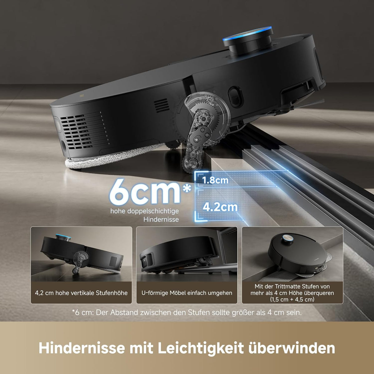 dreame X50 Master Saugroboter: Smart, Leistungsstark, Selbstentleerend, KI-Navigation, 20000 Pad