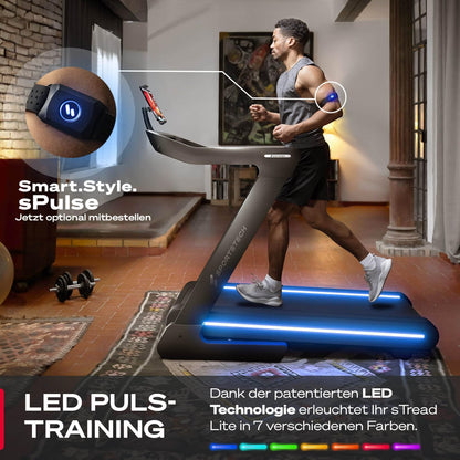 Sportstech sTread Pro/Lite: Klappbares Laufband mit 20 km/h, 17 % Steigung und 7 PS Motorl