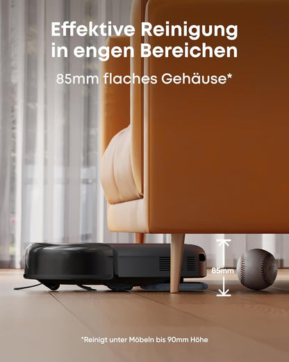 Eufy Omni C20, 7.000Pa, All-in-One-Station, Auto-Entleerung & -Reinigung, 8,5 cm, mit Wischfunktionf