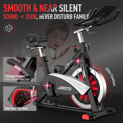 JOROTO X2: Leises Heimtrainer-Ergometer mit LCD-Monitorl