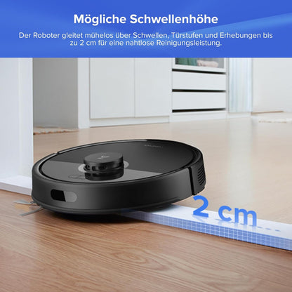 roborock Q7 L5+ Saugroboter Wischfunktion, Auto-Entleerung, 8000 Pa, LiDAR-Navigationd
