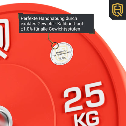 HQ Germany Premium Bumper Plates: 50mm Hantelscheiben Setl