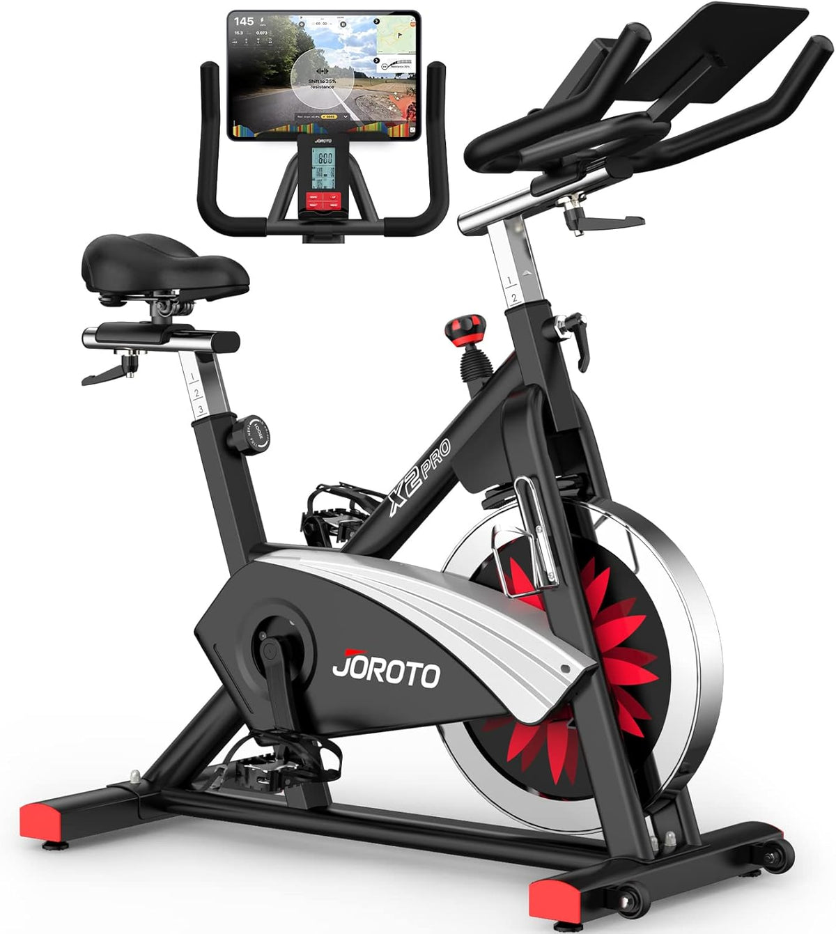 JOROTO X2: Leises Heimtrainer-Ergometer mit LCD-Monitorl
