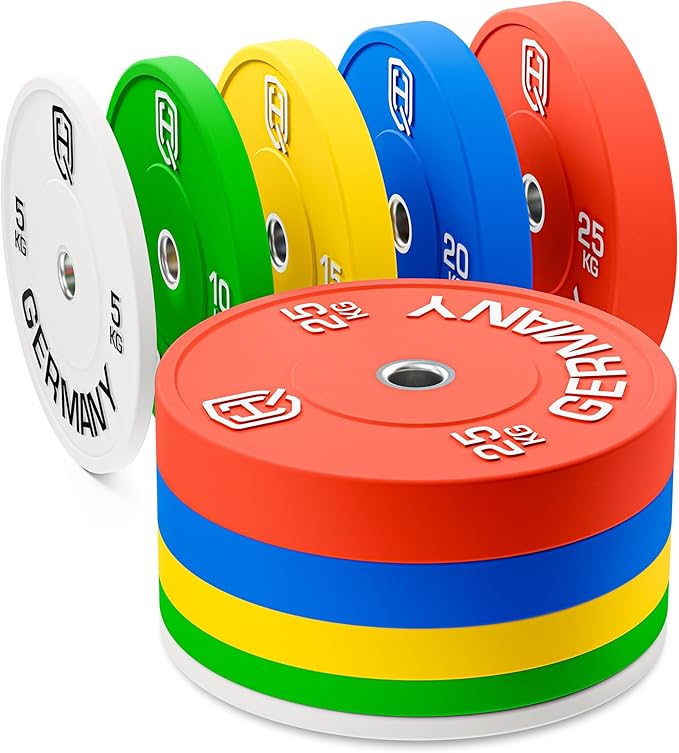 HQ Germany Premium Bumper Plates: 50mm Hantelscheiben Setl