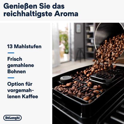 De'Longhi Magnifica Start ECAM222.60.BG Kaffeevollautomat, LatteCrema Milchsystem, Soft-Touch Bedienfeld, x2-Funktiond