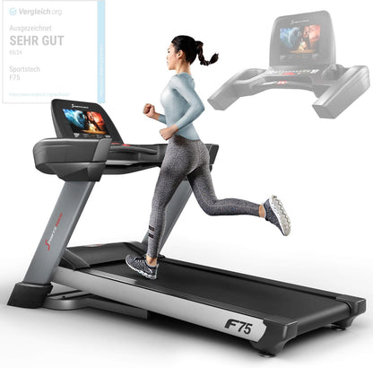 Sportstech F75: Profi-Laufband, klappbar, 7 PS, Android, Made in Germanyl