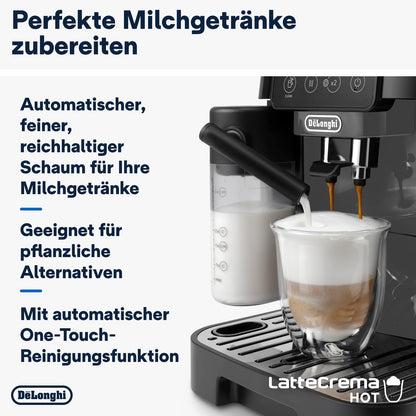 De'Longhi Magnifica Start ECAM222.60.BG Kaffeevollautomat, LatteCrema Milchsystem, Soft-Touch Bedienfeld, x2-Funktiond