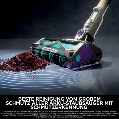 Shark PowerDetect Akku-Staubsauger: Auto-Entleerung, DuoClean Detect, Anti-Hair Wrap, Geruchsschutz, Graud