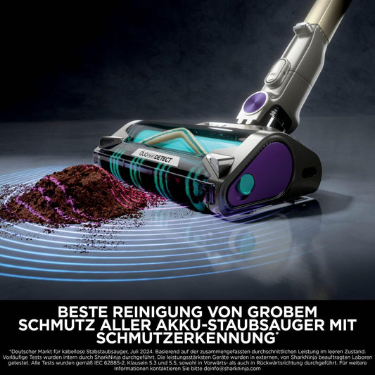 Shark PowerDetect Akku-Staubsauger: Auto-Entleerung, DuoClean Detect, Anti-Hair Wrap, Geruchsschutz, Graud