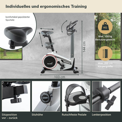 Skandika Morpheus: Ergometer mit 12 kg Schwungmassel