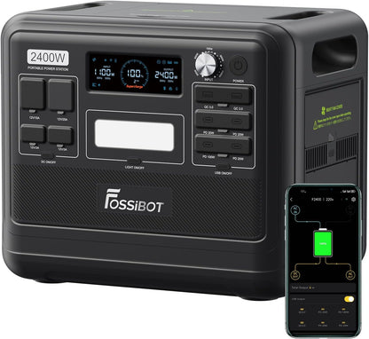 FOSSIBOT F2400 Solargenerator 2048Wh, 2400W (4800W Peak), AC-Ausgängef