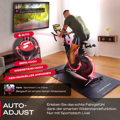 Sportstech Sbike Lite: Heimtrainer mit App & Tablet-Halterungl