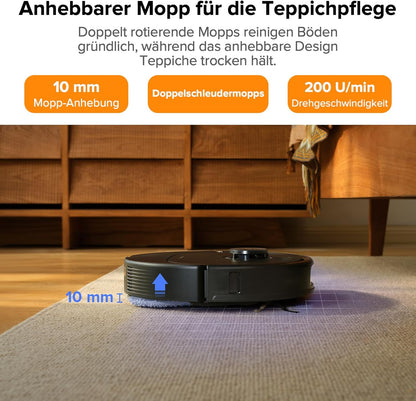 Roborock Qrevo Pro Set, 7000 Pa, FlexiArm™, 60 °C Moppreinigungf