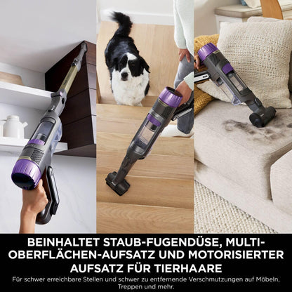 Shark PowerDetect Akku-Staubsauger: Auto-Entleerung, DuoClean Detect, Anti-Hair Wrap, Geruchsschutz, Graud