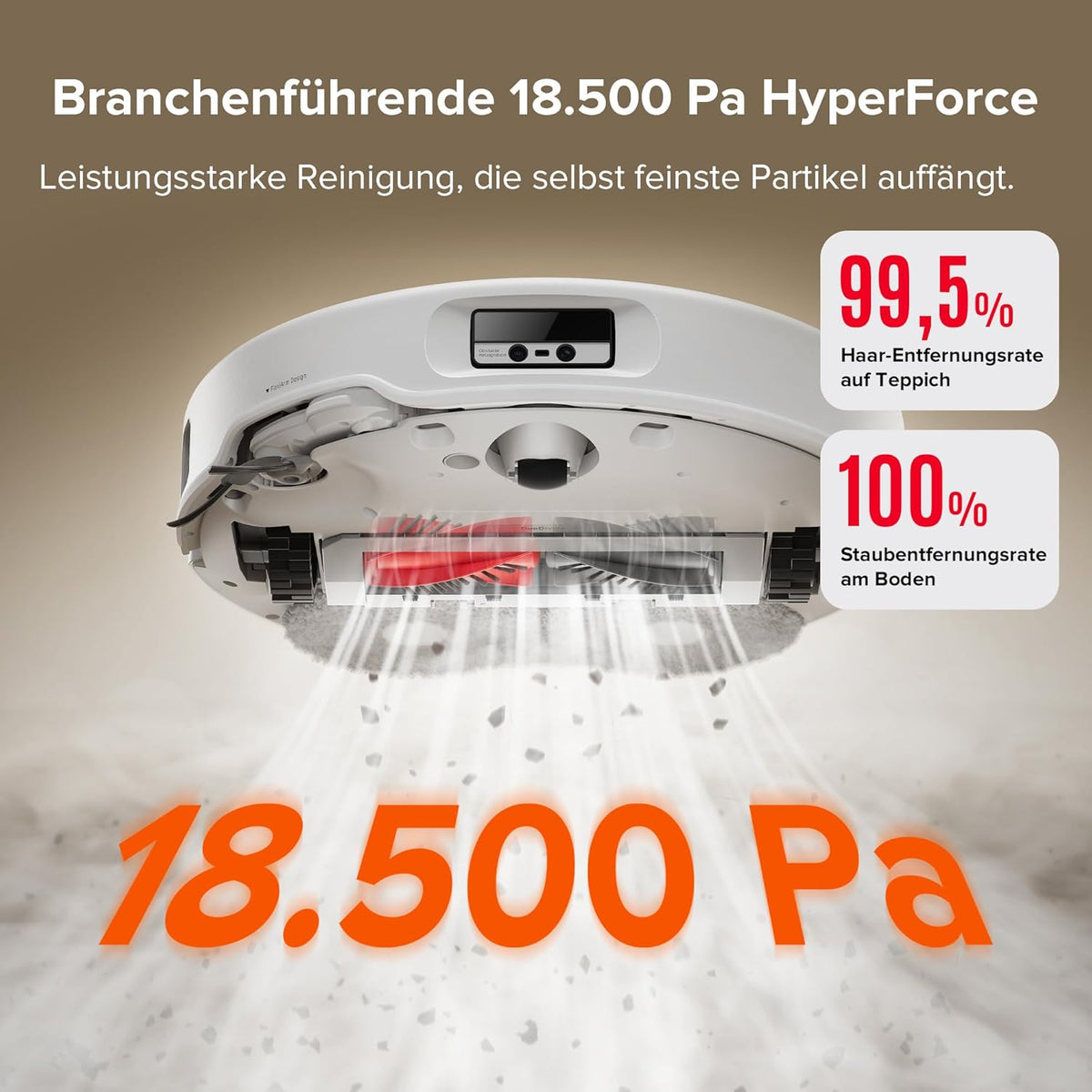 Roborock Qrevo Curv, 18,500Pa, Hebemopp, 75°C Wäsche, Anti-Tangle, Sprachsteuerungf