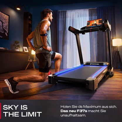 Sportstech F37s: Klappbares Laufband, 7 PS, 20 km/h, Steigung & Appl