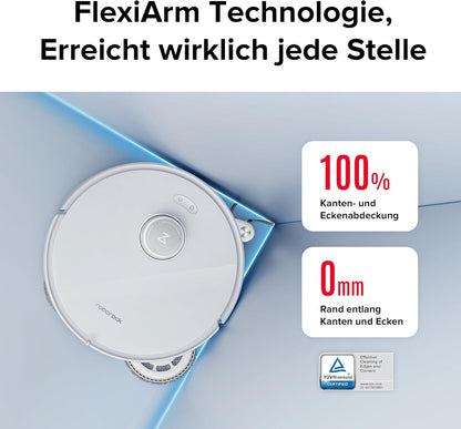 Roborock Qrevo Curv, 18,500Pa, Hebemopp, 75°C Wäsche, Anti-Tangle, Sprachsteuerungf